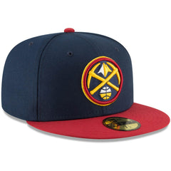 Denver Nuggets 2-Tone 59FIFTY Fitted Hat Navy/Red
