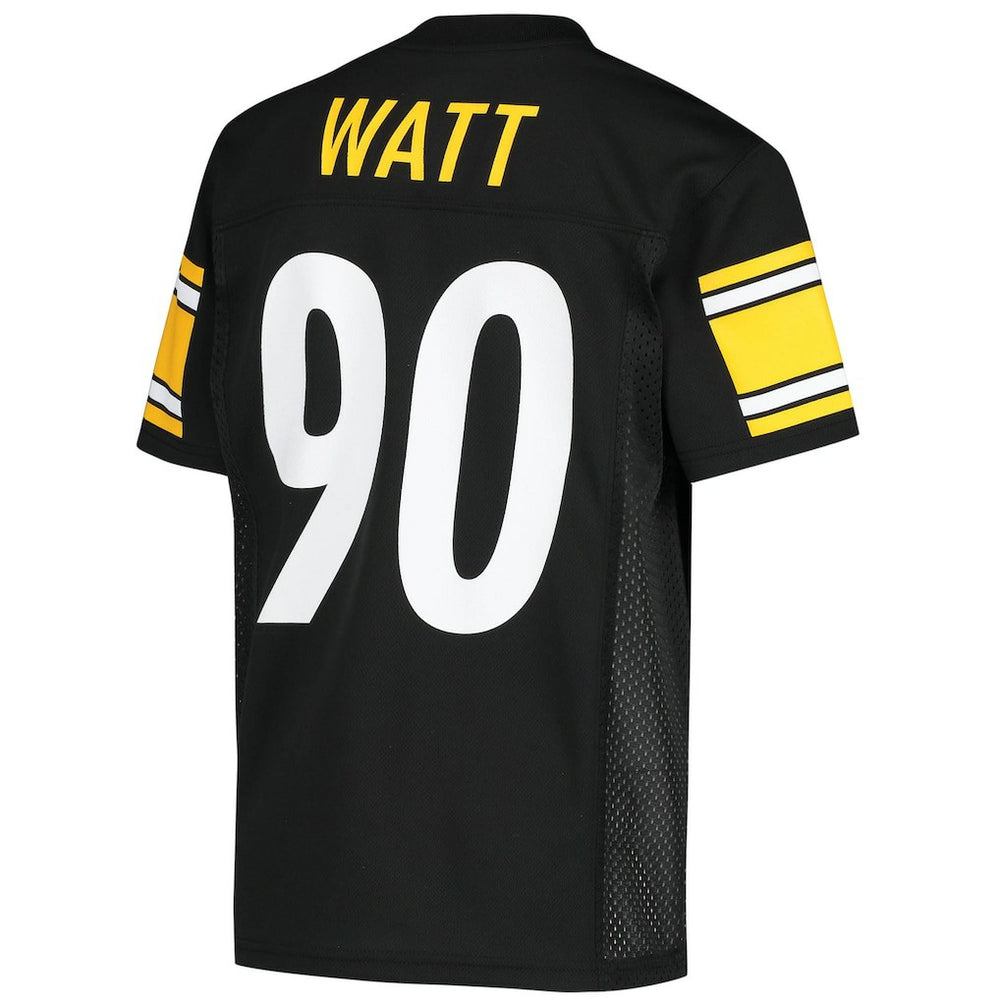 T.J. Watt Pittsburgh Steelers Youth Replica Player Jersey Black