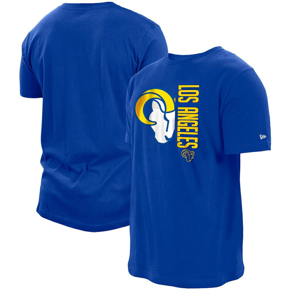 Los Angeles Rams New Era Split Logo 2-Hit T-Shirt Royal