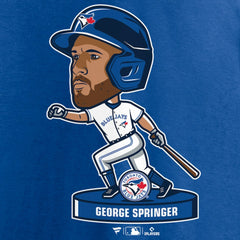 George Springer Toronto Blue Jays Bobblehead T-Shirt - Royal T-shirts