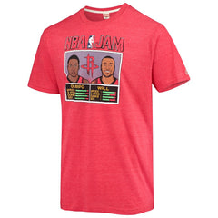 John Wall & Victor Oladipo Houston Rockets Homage NBA Jam Tri-Blend T-Shirt Heathered Red