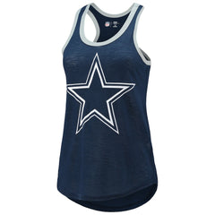Dallas Cowboys G-III 4Her by Carl Banks Women's Tater Burnout Tank Top Navy