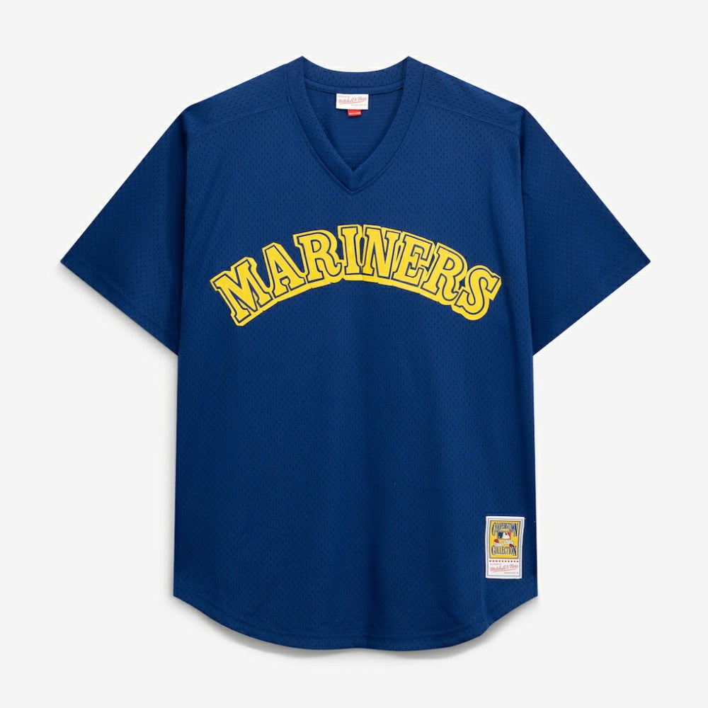 Ken Griffey Jr. Seattle Mariners Mitchell & Ness Big & Tall Cooperstown Collection Mesh Batting Practice Jersey - Royal Jerseys