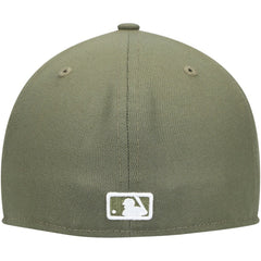 Chicago White Sox New Era White Logo 59FIFTY Fitted Hat - Olive Hats