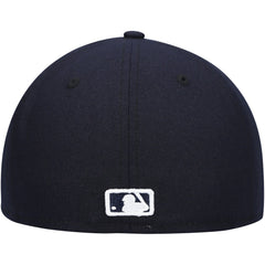 Milwaukee Brewers New Era White Logo 59FIFTY Fitted Hat - Navy Hats