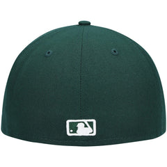 Milwaukee Brewers New Era White Logo 59FIFTY Fitted Hat - Green Hats