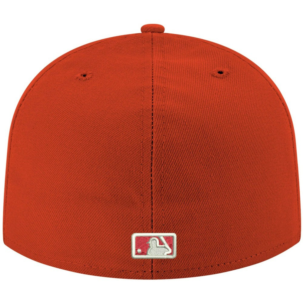 Tampa Bay Rays New Era White Logo 59FIFTY Fitted Hat - Red Hats