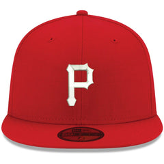 Pittsburgh Pirates New Era White Logo 59FIFTY Fitted Hat - Red Hats