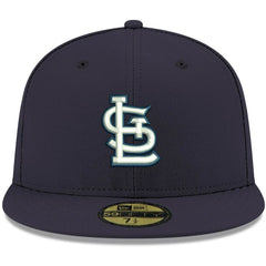 St. Louis Cardinals New Era White Logo 59FIFTY Fitted Hat - Navy Hats