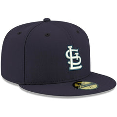 St. Louis Cardinals New Era White Logo 59FIFTY Fitted Hat - Navy Hats