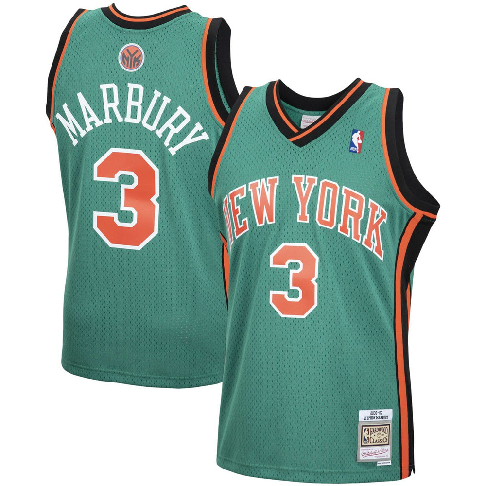 Stephon Marbury New York Knicks 2006/07 Hardwood Classics Swingman Jersey Green