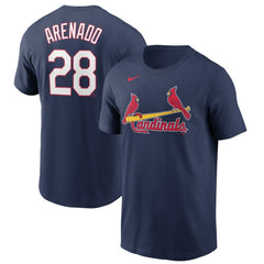 Nolan Arenado St. Louis Cardinals Nike Name & Number T-Shirt - Navy T-shirts