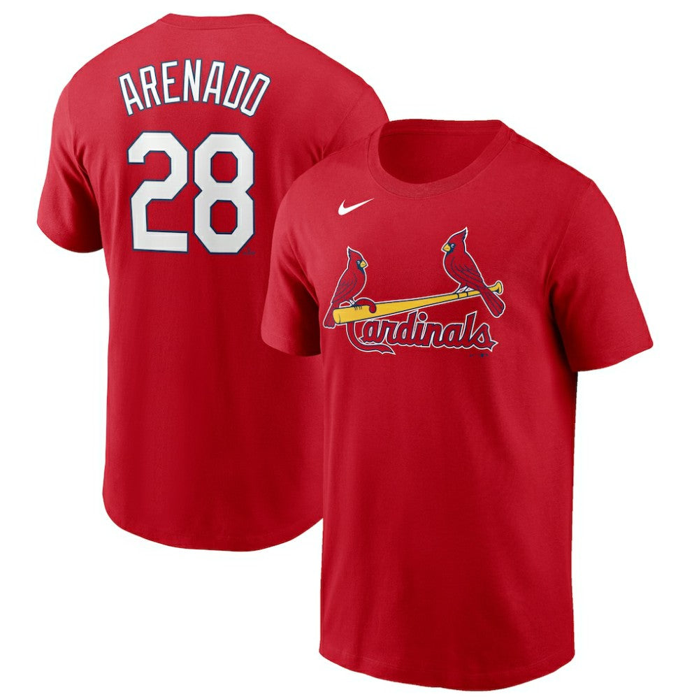 Nolan Arenado St. Louis Cardinals Nike Name & Number T-Shirt - Red T-shirts