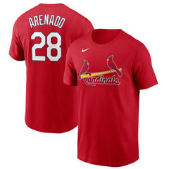 Nolan Arenado St. Louis Cardinals Nike Name & Number T-Shirt - Red T-shirts