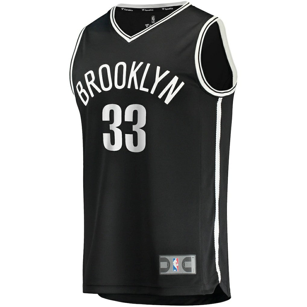 Nicolas Claxton Brooklyn Nets Fast Break Replica Jersey Icon Edition Black