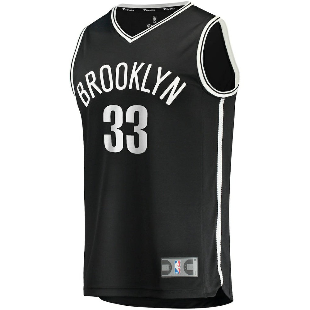 Nicolas Claxton Brooklyn Nets Fast Break Replica Jersey Icon Edition Black