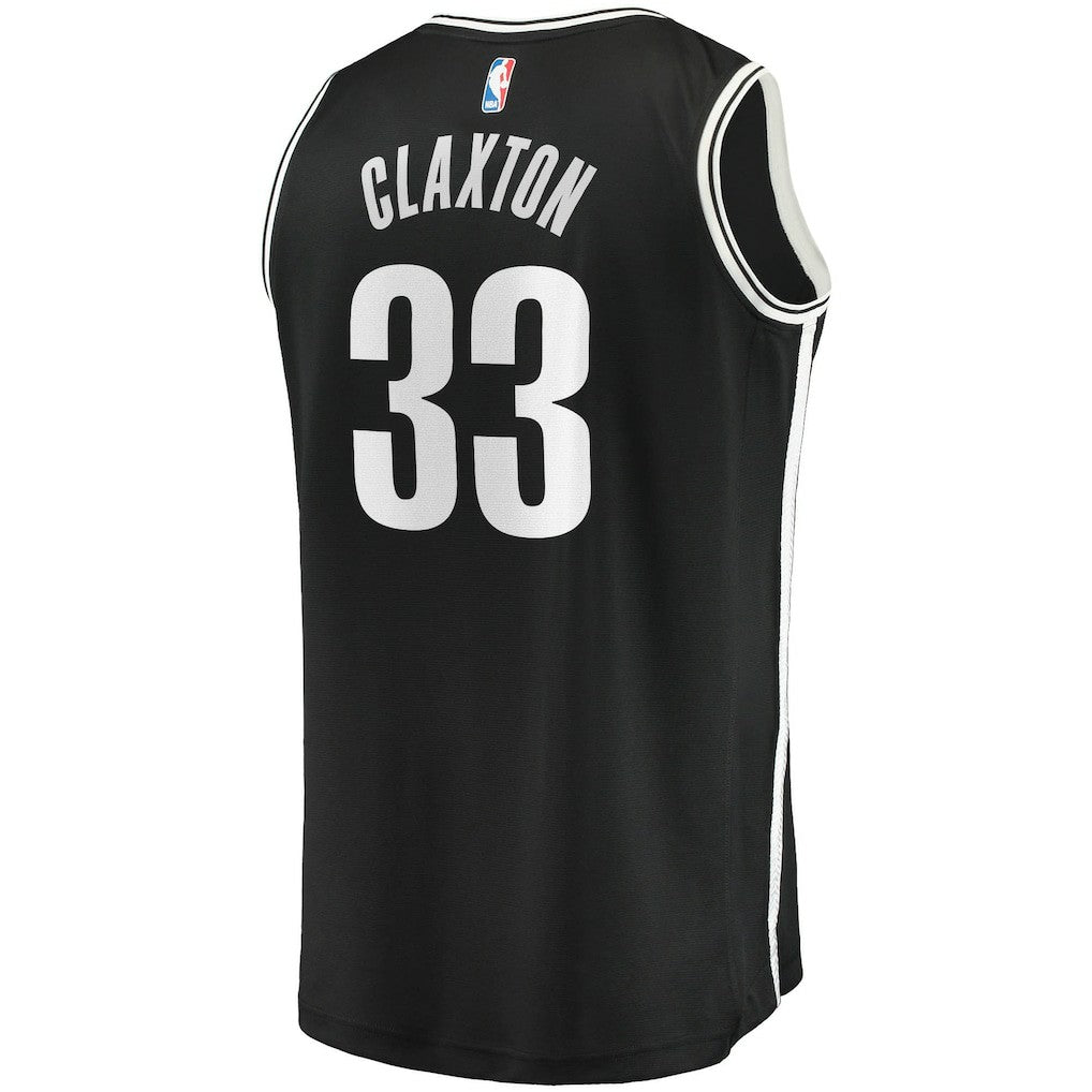 Nicolas Claxton Brooklyn Nets Fast Break Replica Jersey Icon Edition Black