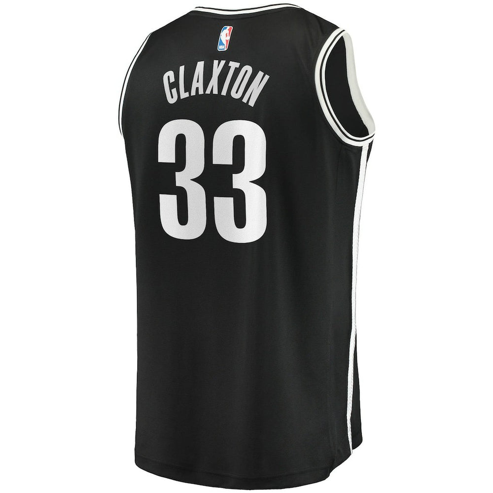 Nicolas Claxton Brooklyn Nets Fast Break Replica Jersey Icon Edition Black