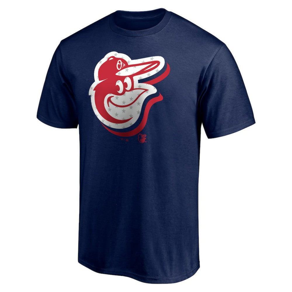 Baltimore Orioles Red White and Team T-Shirt - Navy T-shirts