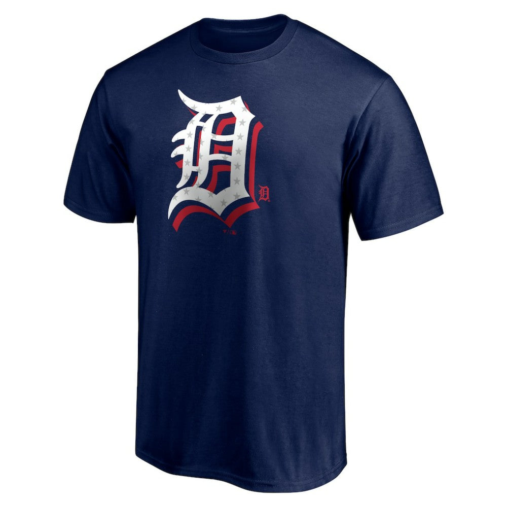 Detroit Tigers Red White and Team T-Shirt - Navy T-shirts