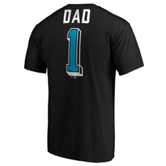 Miami Marlins Number One Dad T-Shirt - Black T-shirts