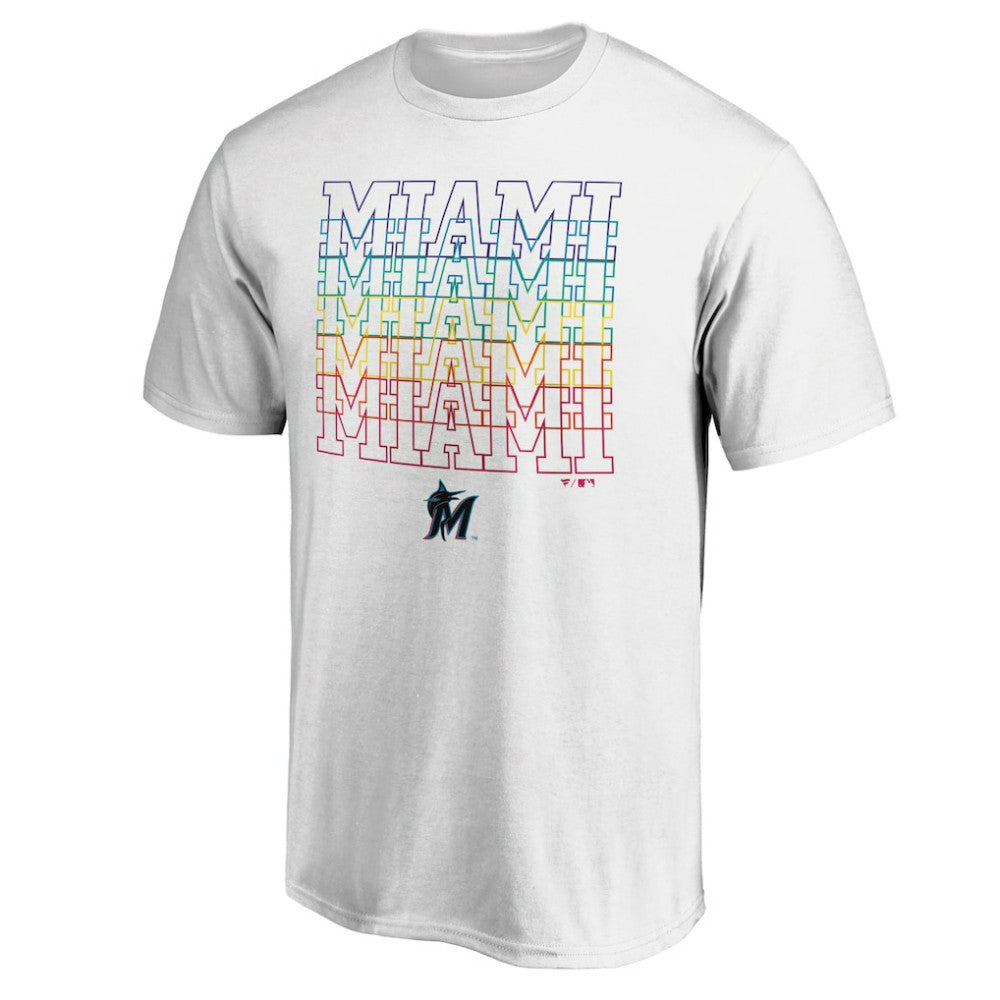 Miami Marlins City Pride T-Shirt - White T-shirts
