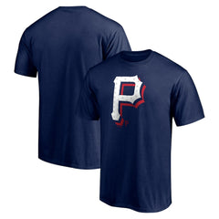 Pittsburgh Pirates Red White and Team T-Shirt - Navy T-shirts