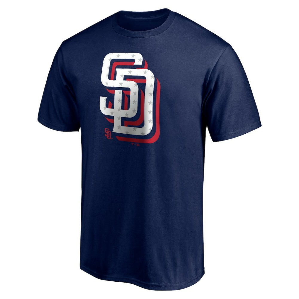 San Diego Padres Red White and Team T-Shirt - Navy T-shirts