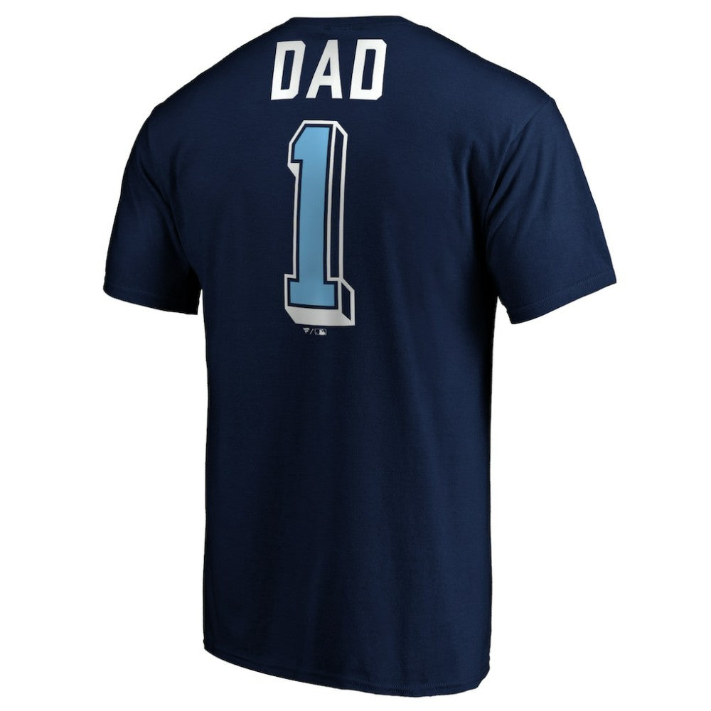 Tampa Bay Rays Number One Dad T-Shirt - Navy T-shirts