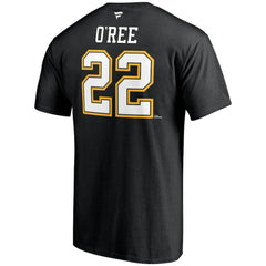 NHL Willie O'Ree Boston Bruins Fanatics Authentic Stack Retired Player Name & Number T-Shirt - Black