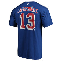 NHL Alexis Lafreniere New York Rangers Fanatics Big & Tall Name & Number T-Shirt - Blue