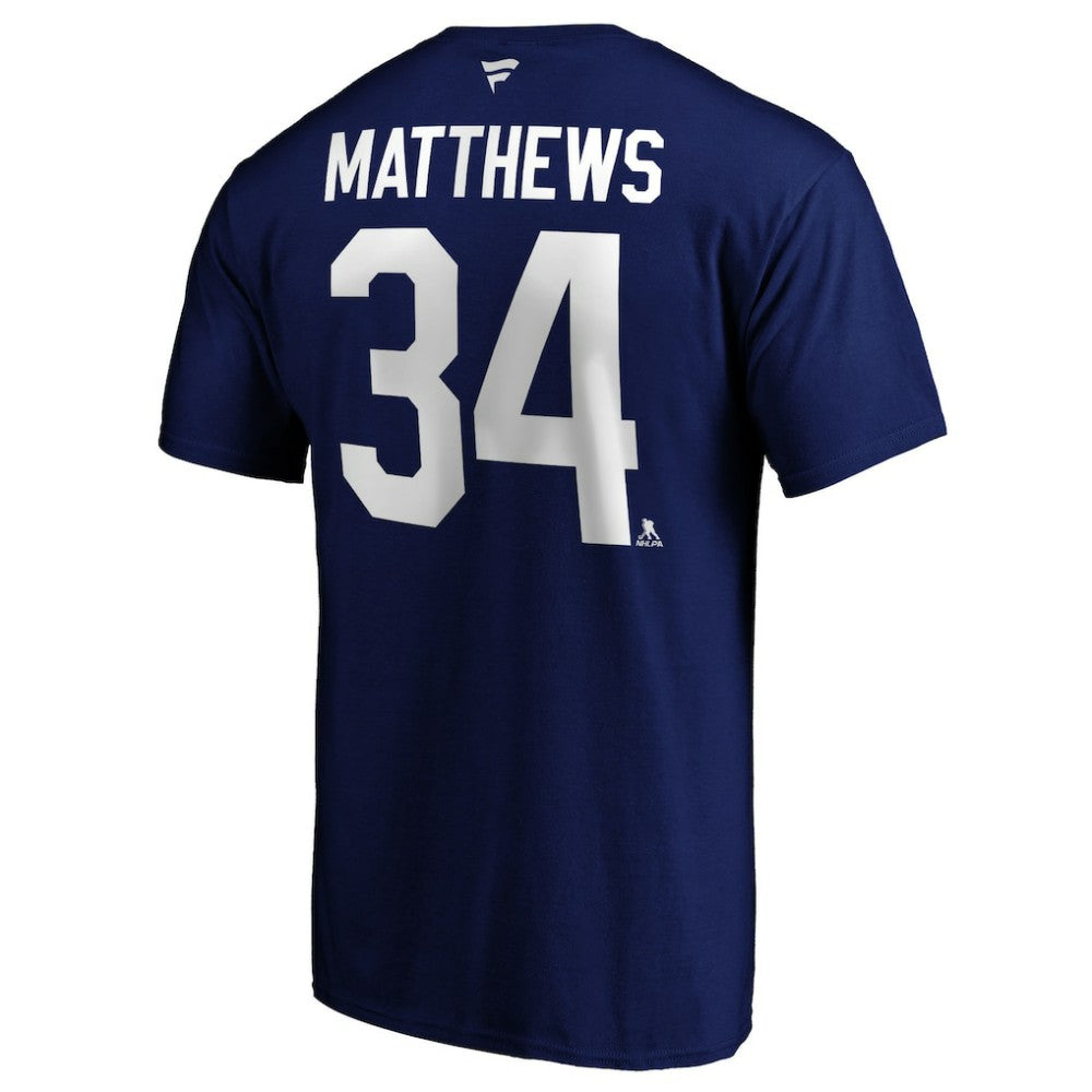 NHL Auston Matthews Toronto Maple Leafs Fanatics Big & Tall Name & Number T-Shirt - Blue