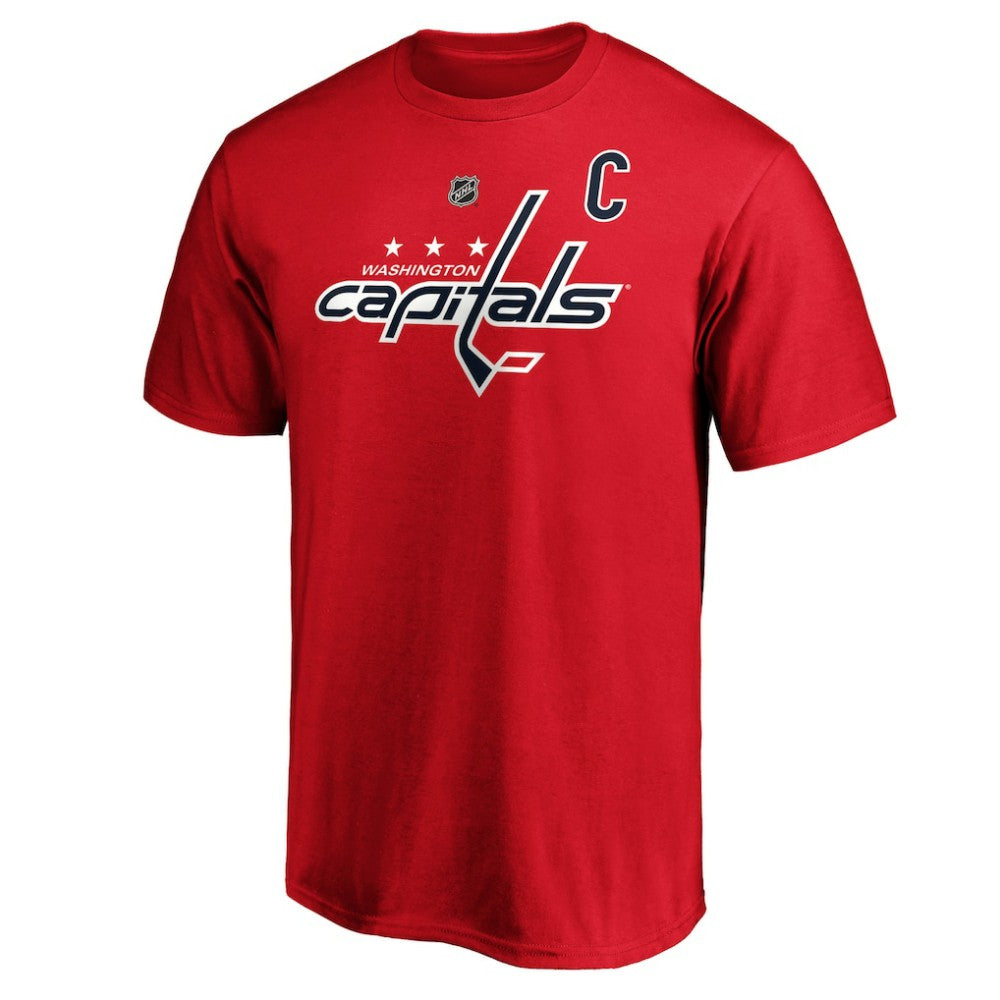 NHL Alexander Ovechkin Washington Capitals Fanatics Big & Tall Captain Patch Name & Number T-Shirt - Red