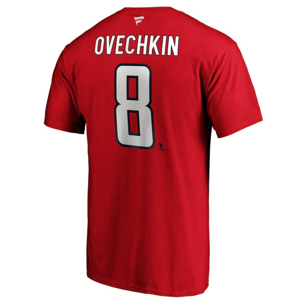 NHL Alexander Ovechkin Washington Capitals Fanatics Big & Tall Captain Patch Name & Number T-Shirt - Red