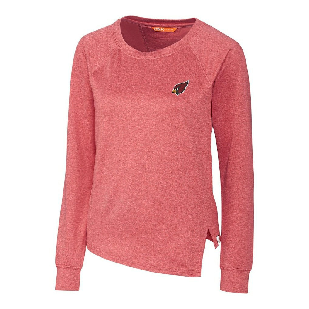 Arizona Cardinals Cutter & Buck Women's Jackson Pullover Sweatshirt Heathered Cardinal