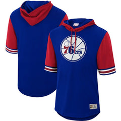 Philadelphia 76ers Hardwood Classics Buzzer Beater Mesh Pullover Hoodie Royal