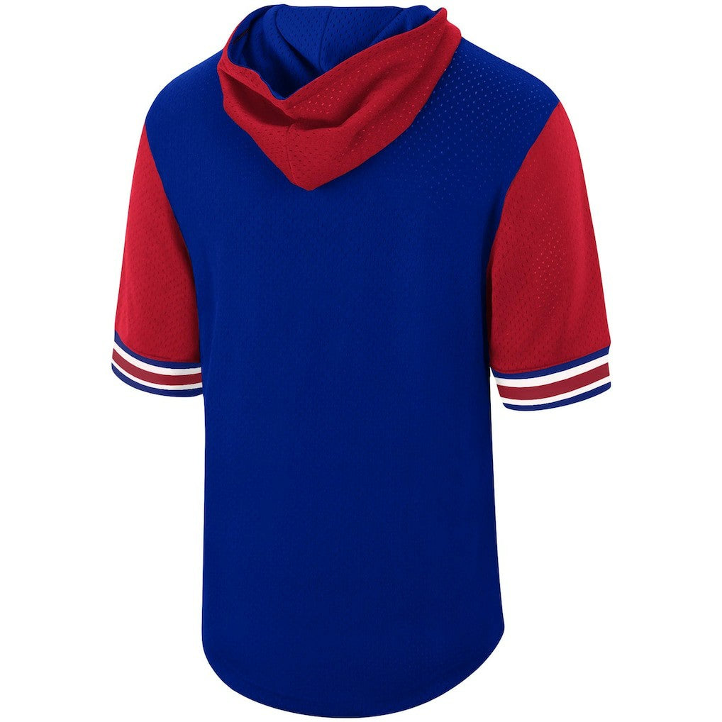 Philadelphia 76ers Hardwood Classics Buzzer Beater Mesh Pullover Hoodie Royal