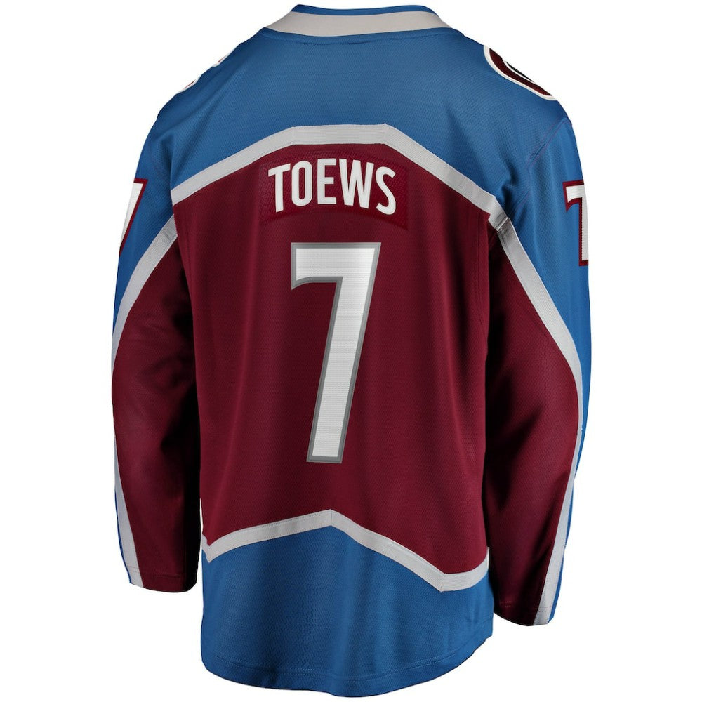 NHL Devon Toews Colorado Avalanche Fanatics Home Breakaway Player Jersey - Burgundy
