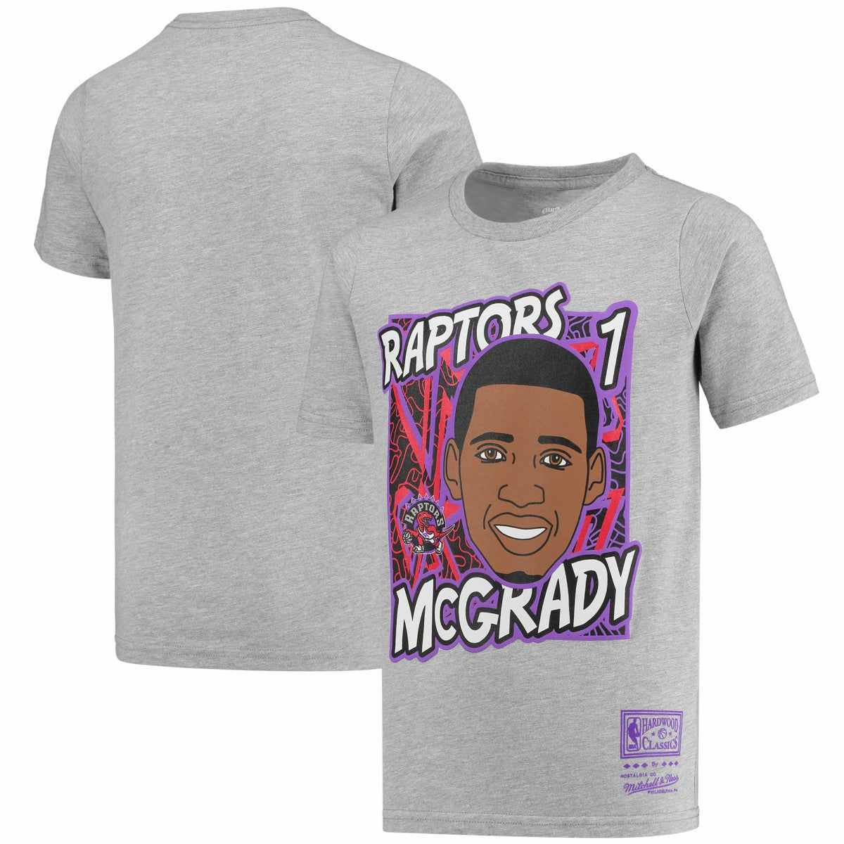 Tracy McGrady Toronto Raptors Youth Hardwood Classics King of the Court Player T-Shirt Gray