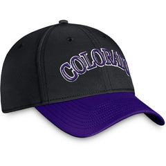 Colorado Rockies Fanatics Core Flex Hat - Black/Purple Hats
