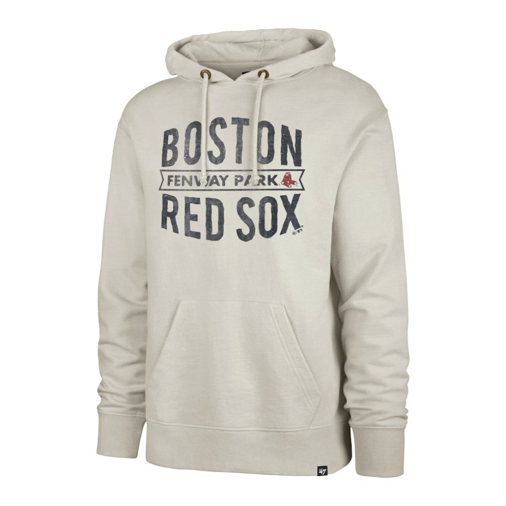 Boston Red Sox '47 Cross Check Fenway Pullover Hoodie - Oatmeal Hoodies