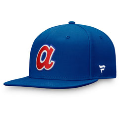 Atlanta Braves Fanatics Cooperstown Collection Core Snapback Hat - Royal Hats