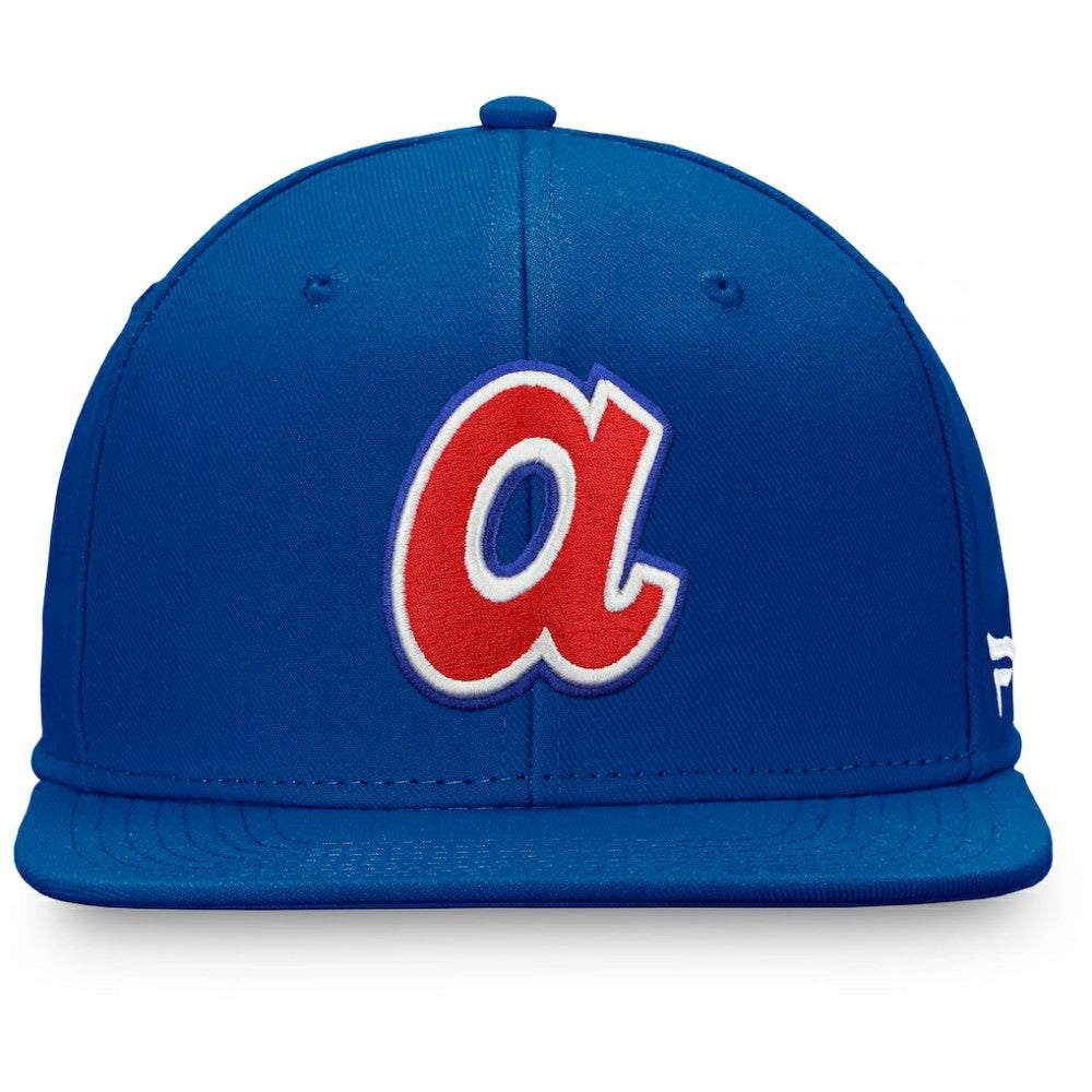 Atlanta Braves Fanatics Cooperstown Collection Core Snapback Hat - Royal Hats