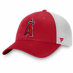 Los Angeles Angels Fanatics Team Core Unstructured Trucker Adjustable Hat - Red/White Hats