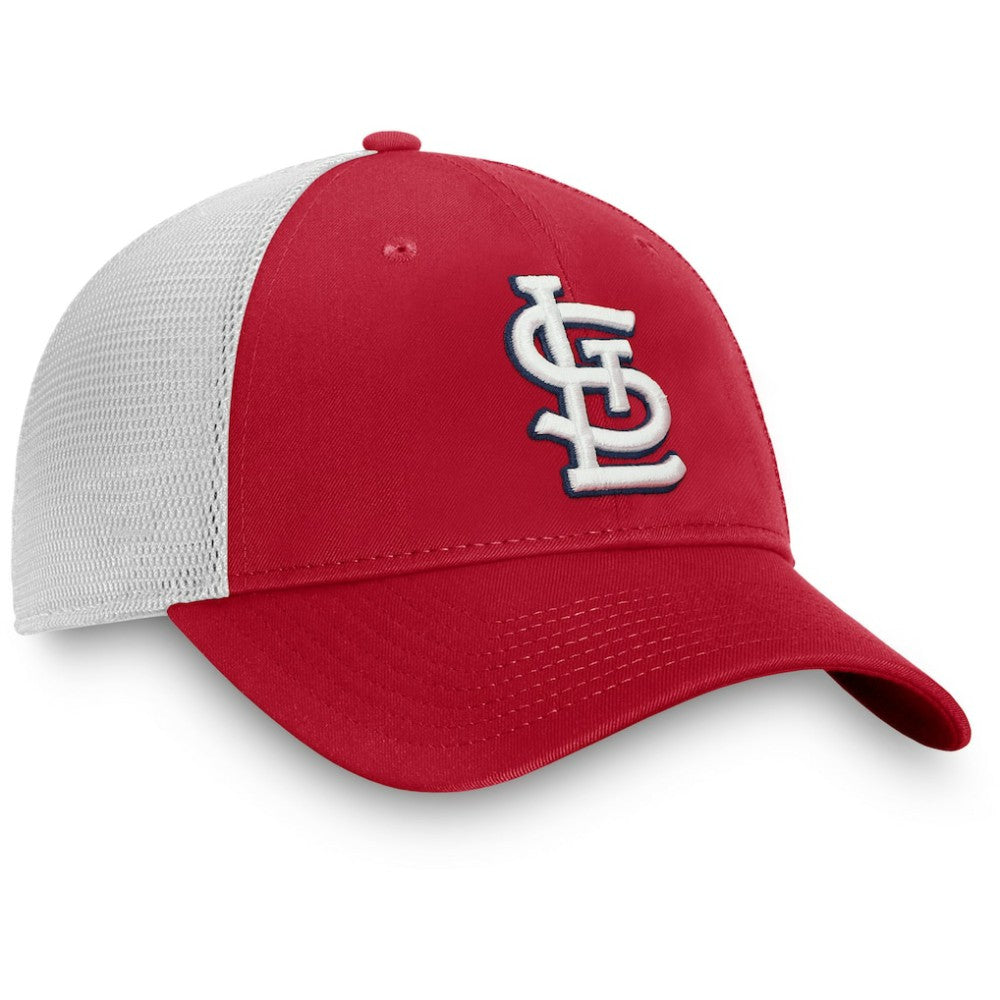 St. Louis Cardinals Fanatics Team Core Unstructured Trucker Adjustable Hat - Red/White Hats