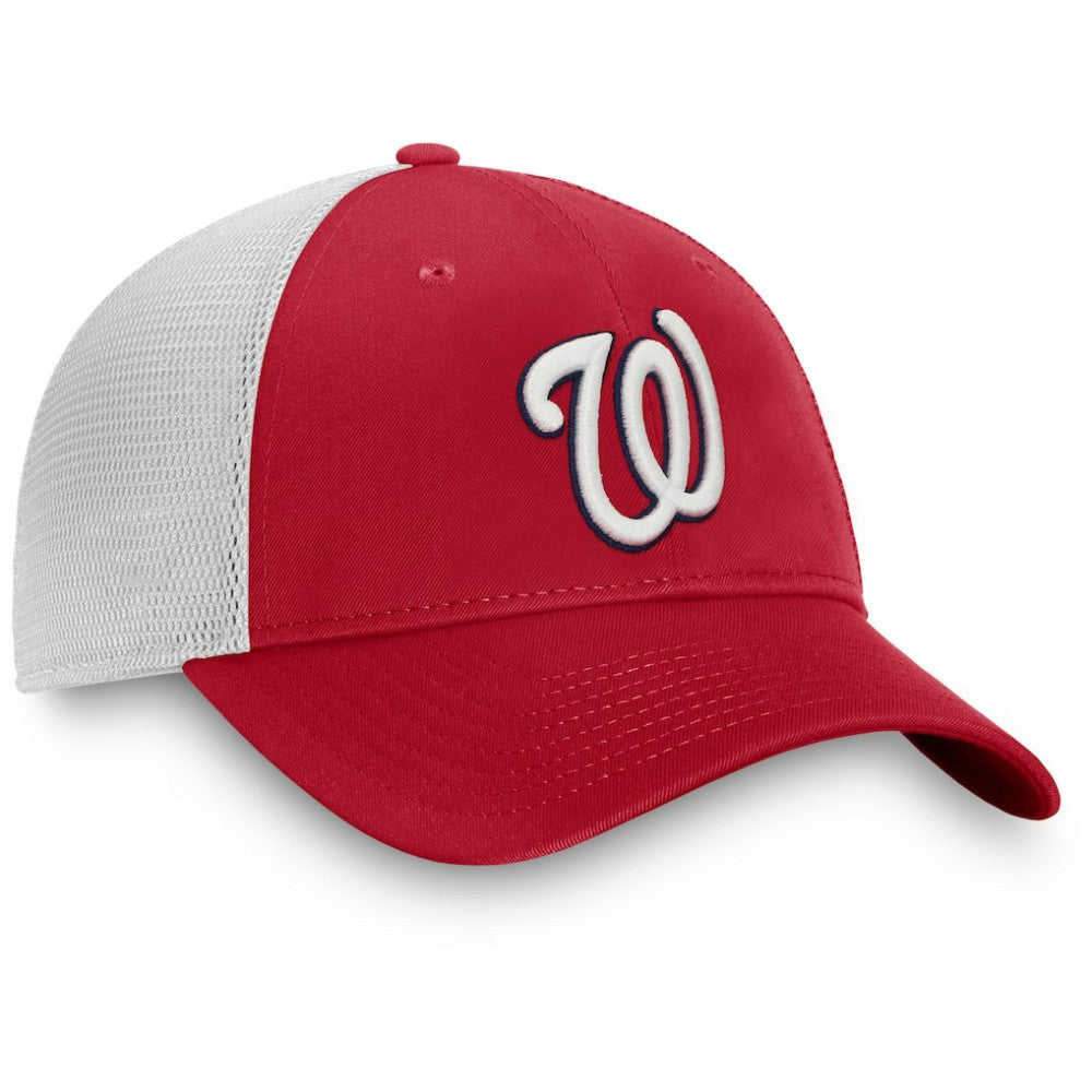 Washington Nationals Fanatics Team Core Unstructured Trucker Adjustable Hat - Red/White Hats