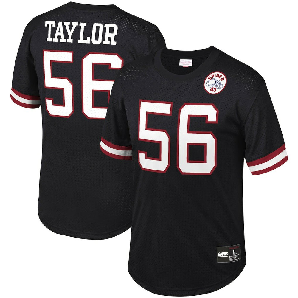 Lawrence Taylor New York Giants Retired Player Name & Number Mesh Top Black