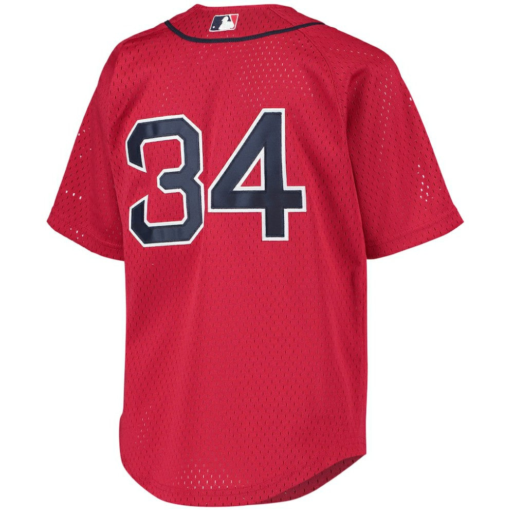David Ortiz Boston Red Sox Mitchell & Ness Youth Cooperstown Collection Batting Practice Jersey - Red Jerseys