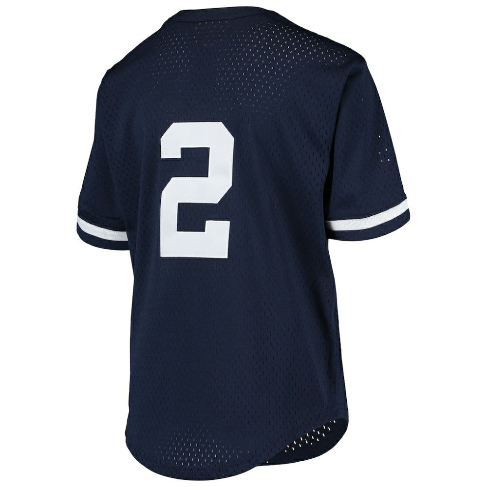 Derek Jeter New York Yankees Mitchell & Ness Youth Cooperstown Collection Mesh Batting Practice Jersey - Navy Jerseys