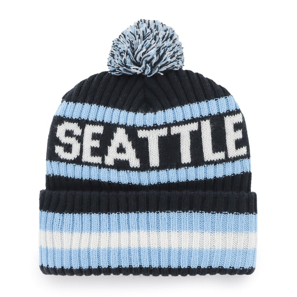 NHL Seattle Kraken '47 Bering Cuffed Knit Hat with Pom - Navy